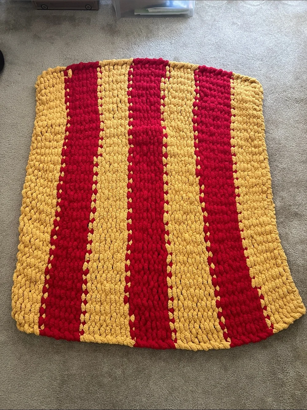 Handmade red yellow